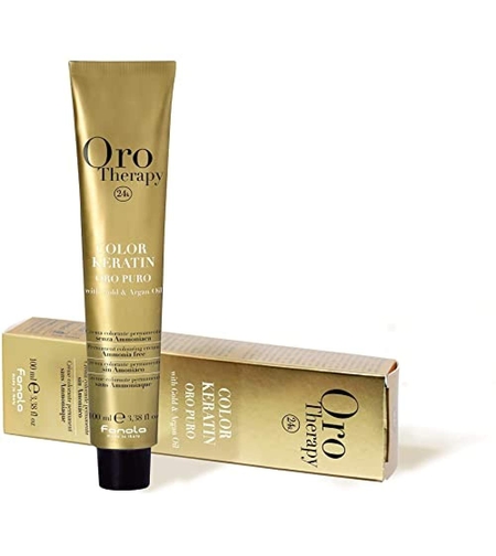 Oro Therapy, 24k Oro Puro, Ammonia-Free, Permanent Hair Dye, 5.6 Light Brown Red, 100 ml