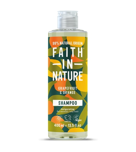 Faith In Nature, Grapefruit & Orange, Hair Shampoo, Cleansing & Invigorating, 400 ml