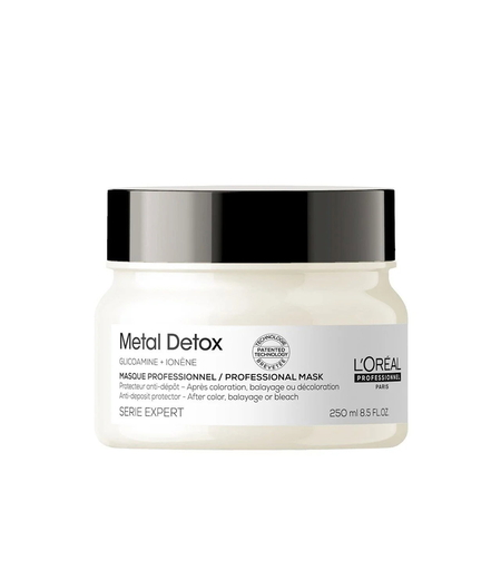 L'Oreal Professionnel, Serie Expert Metal Detox, Glicoamine + Ionene, Hair Treatment Cream Mask, Anti-Deposit Protector, 250 ml