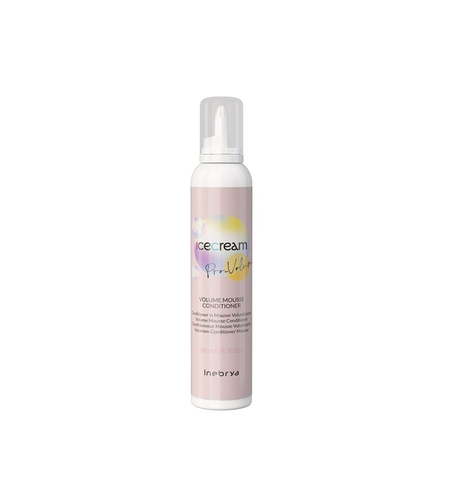 Inebrya, Ice Cream Pro-Volume, Hair Leave-In Foam Conditioner, Volumizing, 200 ml