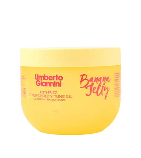 Umberto Giannini, Banana Jelly, Hair Styling Gel, Anti-Frizz & Curl Definition, Strong, 475 ml