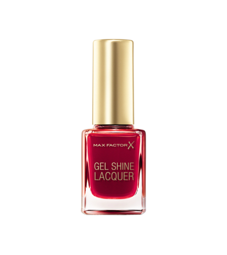 Max Factor, Gel Shine Lacquer, Top Coat, Nail Polish, 50, Radiant Ruby, 11 ml