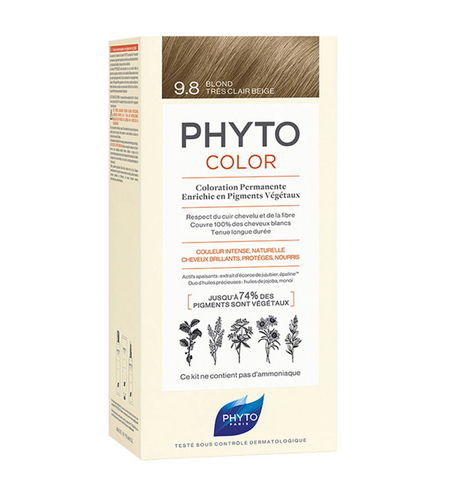 Phyto, Color, Permanent Hair Dye, 9.8 , 50 ml