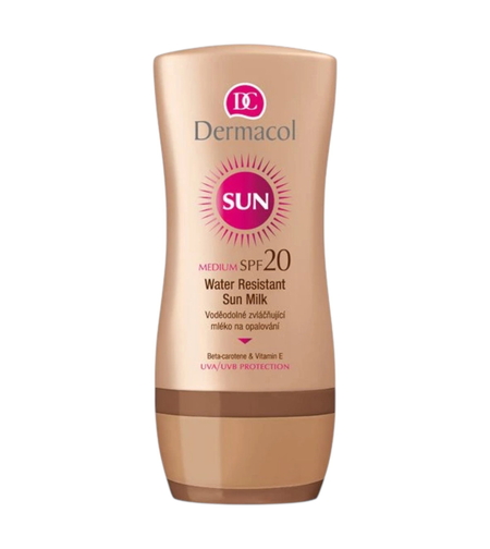 Dermacol, Sun, Water-Resistant, Sunscreen Milk, SPF20, 200 ml *Tester