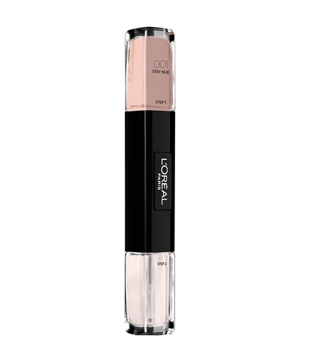 L'Oreal Paris, Infallible, Gel-Effect, Nail Polish 2-In-1, 001, Stay Nue, 2 x, 5 ml