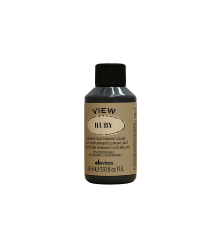 Davines, View, Demi-Permanent Hair Dye,  Ruby, 60 ml