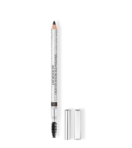 Christian Dior, Diorshow, Waterproof, Double-Ended, Eyebrow Cream Pencil & Brush 2-In-1, 05, Black, 1.19 g