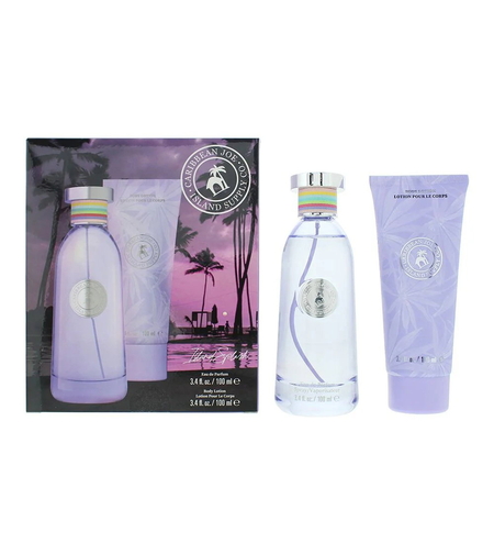Set Caribbean Joe: Island Supply Splash, Eau De Parfum, For Women, 100 ml + Island Supply Splash, Hydrating, Body Lotion, 100 ml