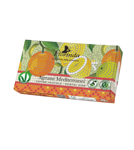 Florinda, Argumi Mediterranei, Vegan, Hydrating, Scented Soap Bar , Body, 100 g