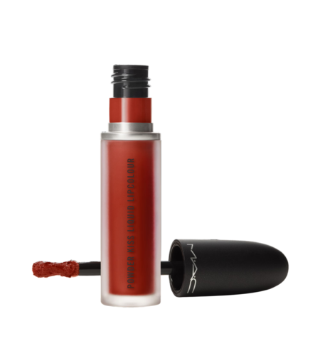 MAC, Powder Kiss Velvet Blur, Matte, Liquid Lipstick, 991, Devoted To Chili, 5 ml