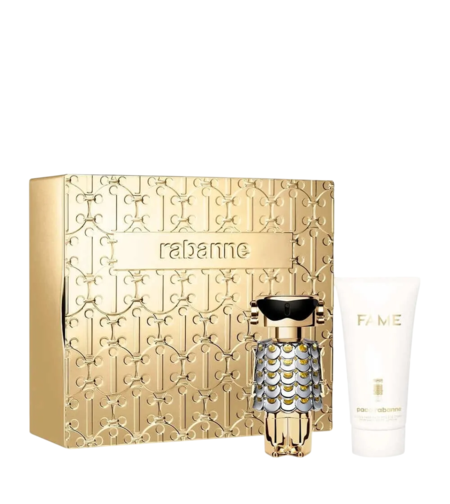 Set Paco Rabanne: Fame, Eau De Parfum, For Women, 50 ml + Fame, Hydrating, Body Lotion, 75 ml