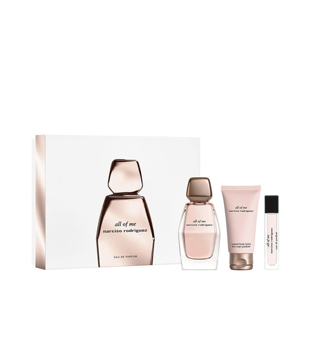 Set Narciso Rodriguez: All Of Me, Eau De Parfum, For Women, 90 ml + All Of Me, Eau De Parfum, For Women, 10 ml + All Of Me, Hydrating, Body Lotion, 50 ml