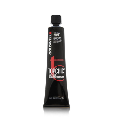 Goldwell, TopChic, Permanent Hair Dye, 7BG Middle Blonde Beige Gold, 60 ml