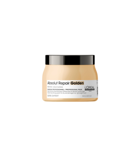 L'Oreal Professionnel, Serie Expert Absolut Repair Golden, Protein + Gold Quinoa, Hair Treatment Cream Mask, Instant Resurfacing, 500 ml