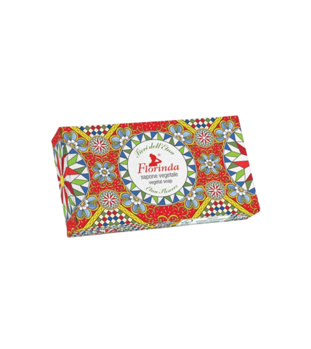 Florinda, Etna Flowers, Vegan, Hydrating, Scented Soap Bar , Body, 100 g