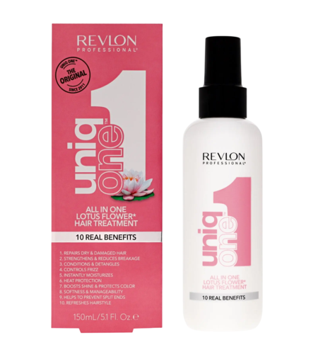 Revlon, Uniq One Lotus Flower, Hair Leave-In Cream Treatment, Repairing, 150 ml