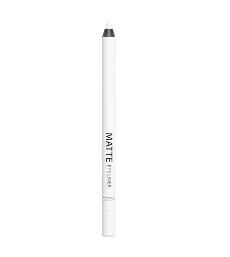 Gosh, Matte Eye Liner, Cream Pencil, Kohl Eyeliner, 001, Dover White, 1.2 g