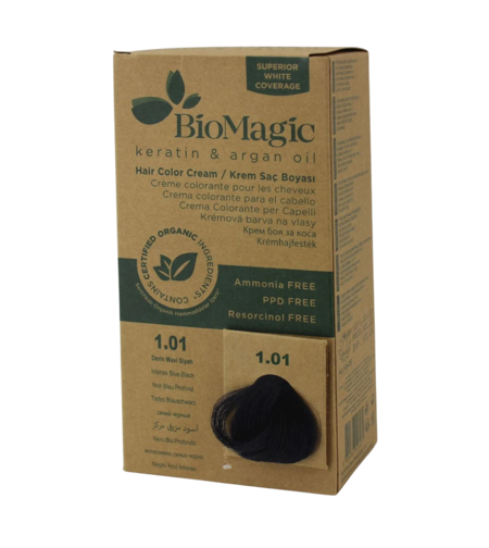 Biomagic, Biomagic, Keratin & Argan Oil, Permanent Hair Dye, 1.01 , 250 ml *Tester