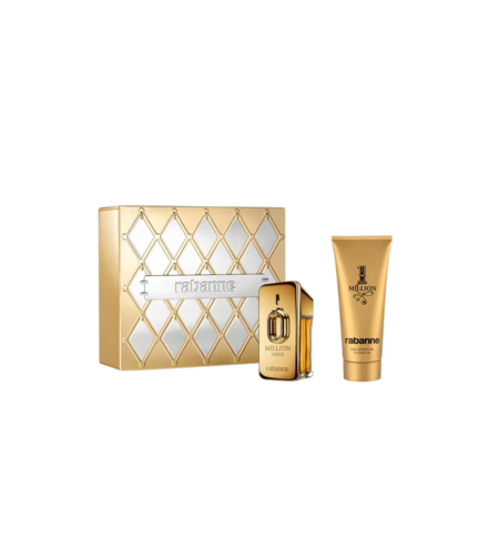 Set Paco Rabanne: Million Gold, Eau De Parfum, For Women, Refillable, 50 ml + Million Gold, Shower Gel, 100 ml