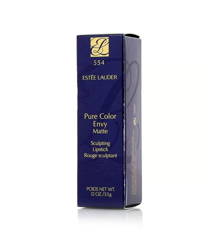 Estee Lauder, Pure Color Envy - Matte, Cream Lipstick, 554, Deep Secret, 3.5 g