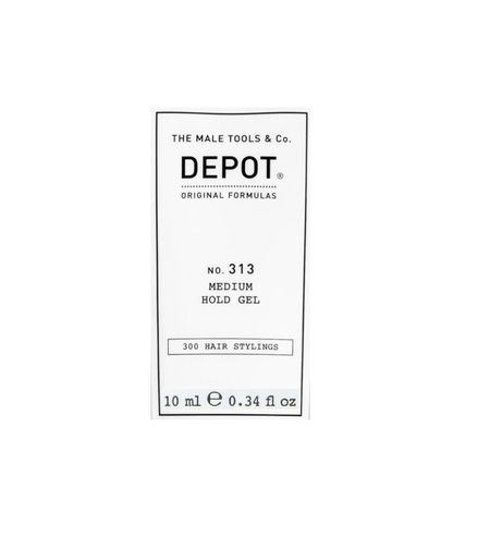 Depot, 300 Hair Stylings No. 313, UV Filter, Hair Styling Gel, Definition & Control, Medium Hold, 10 ml