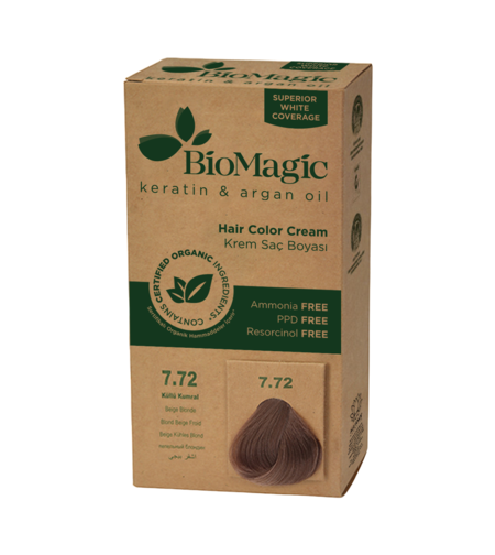 Biomagic, Biomagic, Keratin & Argan Oil, Permanent Hair Dye, 7.72 , 250 ml *Tester