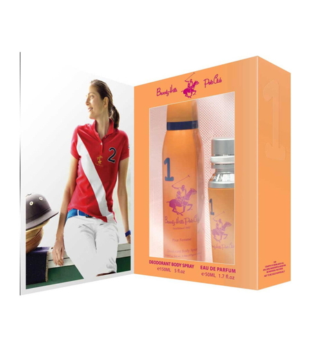 Gift Set Beverly Hills Polo Club: 1982 - Sport 1, Eau De Parfum, For Women, 50 ml + 1982 - Sport 1, Anti-Perspirant, Deodorant Spray, For Women, 150 ml