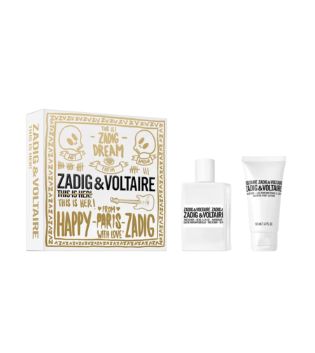 Set Zadig & Voltaire: This Is Her, Eau De Parfum, For Women, 50 ml + This Is Her, Hydrating, Body Lotion, 50 ml