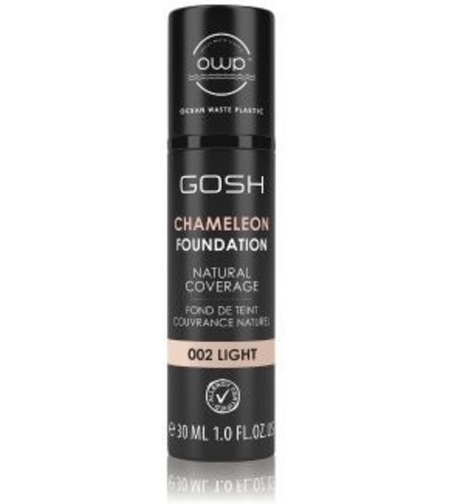 Gosh, Chameleon, Natural, Liquid Foundation, 002, Light, 30 ml