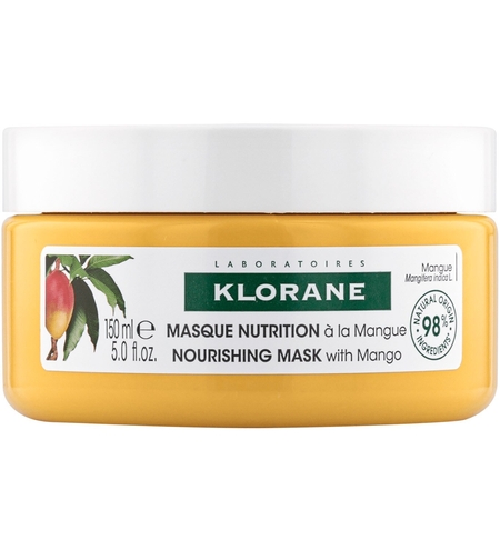 Klorane, Mango Butter Nutrition, Hair Treatment Cream Mask, For Nourishing, 150 ml
