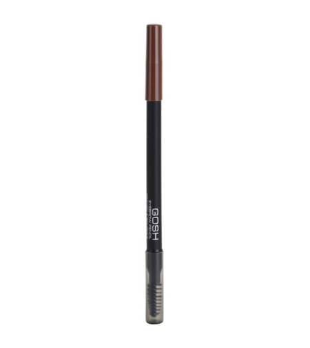 Gosh, Gosh, Eyebrow Cream Pencil & Brush 2-In-1, 01, Brown, 1.2 g