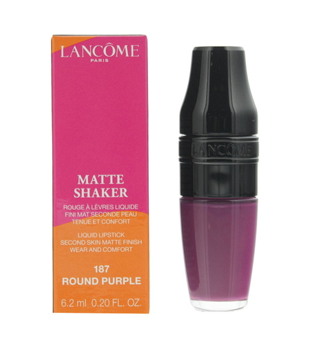 Lancome, Matte Shaker, Liquid Lipstick, Liquid Lipstick, 187, Round Purple, 6.2 ml