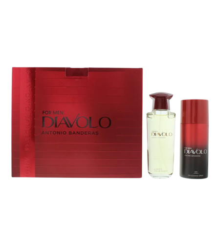 Set Antonio Banderas: Diavolo, Eau De Toilette, For Men, 100 ml + Diavolo, 24h Protection, Deodorant Spray, For Men, 150 ml