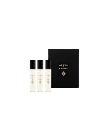Set Acqua di Parma: Signatures Of The Sun - Sakura, Eau De Parfum, Unisex, 12 ml + Signatures Of The Sun - Yuzu, Eau De Parfum, Unisex, 12 ml + Signatures Of The Sun - Osmanthus, Eau De Parfum, Unisex, 12 ml