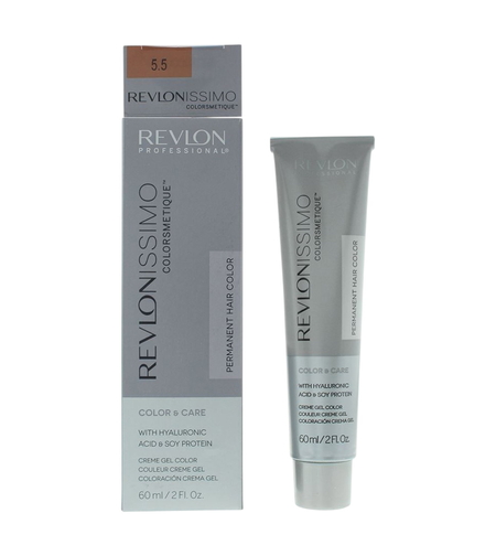 Revlon, Revlonissimo Colorsmetique, Enriched, Permanent Hair Dye, 5.5 Light Mahogany Brown, 60 ml