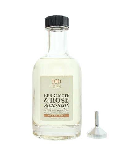 100 Bon, Bergamote & Rose Sauvage, Eau De Parfum, Unisex, Refill, 200 ml *Tester