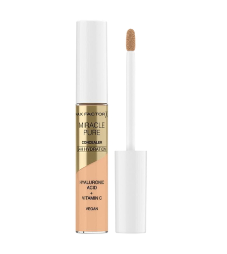 Max Factor, Miracle Pure, Hyaluronic Acid, 24-Hour Hydration, Under-Eye Concealer Pen, 06, 7.8 ml