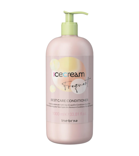 Inebrya, Ice Cream Frequent, Hair Conditioner, Detangling, Hydrating, 1000 ml