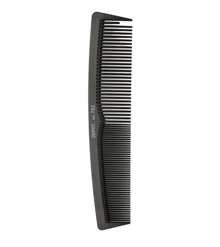 Depot, Accessories No. 702 Carbon, Hair Plastic Comb, Black