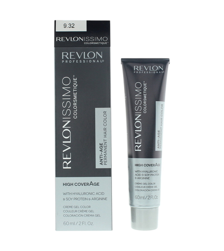 Revlon, Revlonissimo Colorsmetique, Nourishing, Permanent Hair Dye, 9.32 Very Light Golden Pearl Blonde, 60 ml