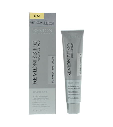 Revlon, Revlonissimo Colorsmetique, Permanent Hair Dye, 8.32 Light Golden Pearl Blonde, 60 ml