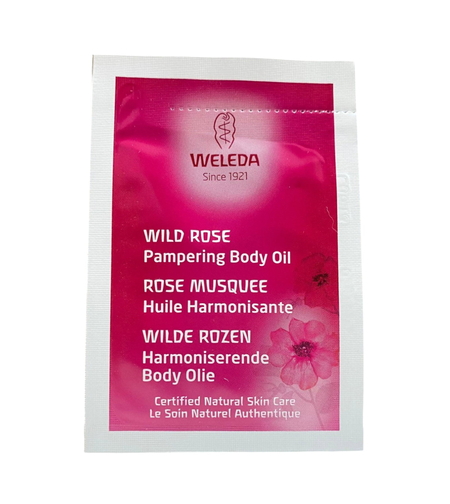 Weleda, Wild Rose, Rose Petals, Hydrating & Repairing, Body Oil, Day, 2 ml *Sample