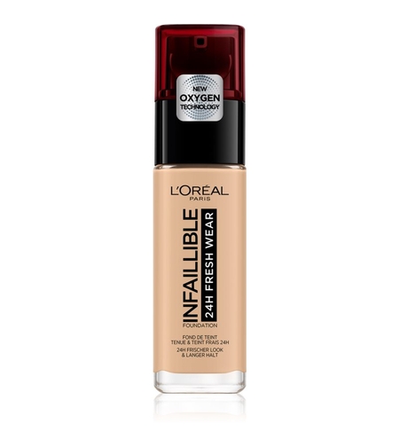 L'Oreal Paris, Infallible, Liquid Foundation, 125 Natural Rose, SPF 25, 30 ml