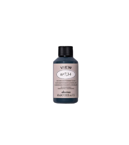 Davines, View, Demi-Permanent Hair Dye, 7.34 , 60 ml