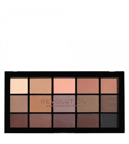 Makeup Revolution, Reloaded Palette, Eye Palette, Basic Mattes, 15x, 1.1 g