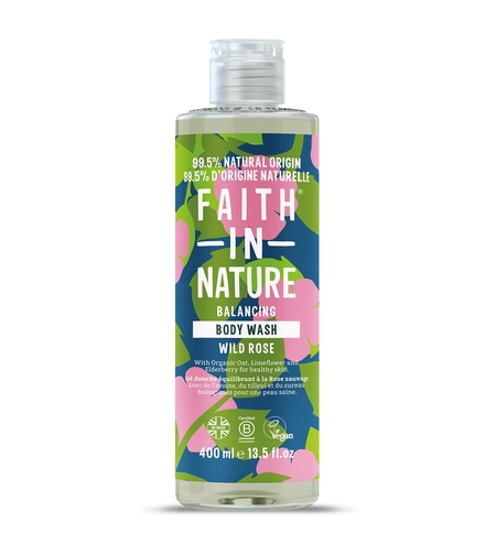 Faith In Nature, Wild Rose, Cleansing & Nourishing, Body Wash, Body, 400 ml