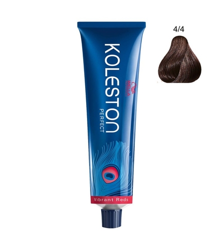 Wella Professionals, Koleston Perfect, Permanent Hair Dye, 4/4 Medium Brown Red, 60 ml