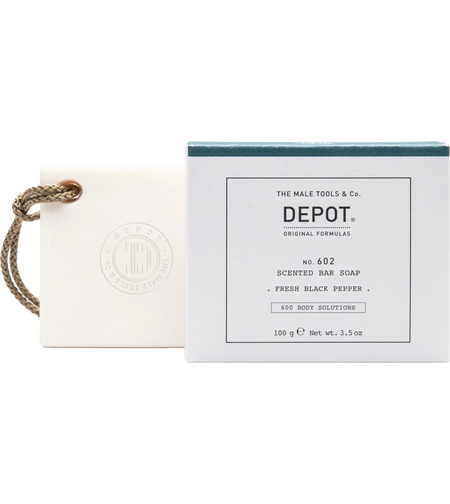 Depot, 600 Body Solutions No. 602, Botanical Complex, Cleansing, Fresh Black Pepper, Scented Soap Bar , Spicy Notes, 100 g