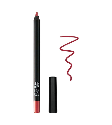 Gosh, Velvet Touch, Waterproof, Lip Liner, 004, Simply Red, 1.2 g *Tester