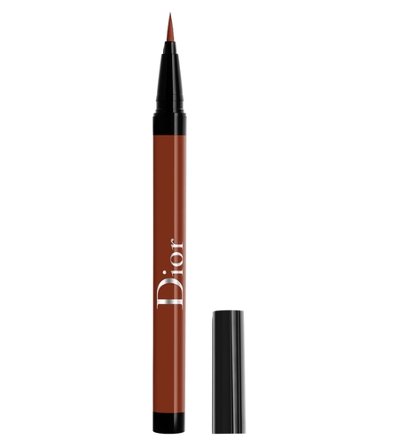 Christian Dior, Diorshow On Stage, Waterproof, Ultra-Flexible Felt Tip, Intense Color, Liquid Eyeliner, 676, Satin Rust, 0.55 ml